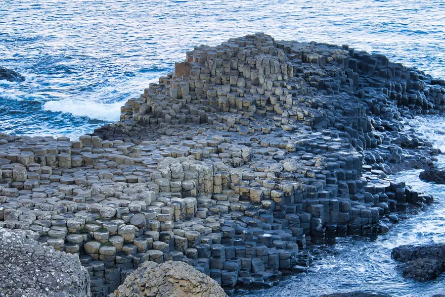 Giant's Causeway basalt columns on the Northern Ireland coast