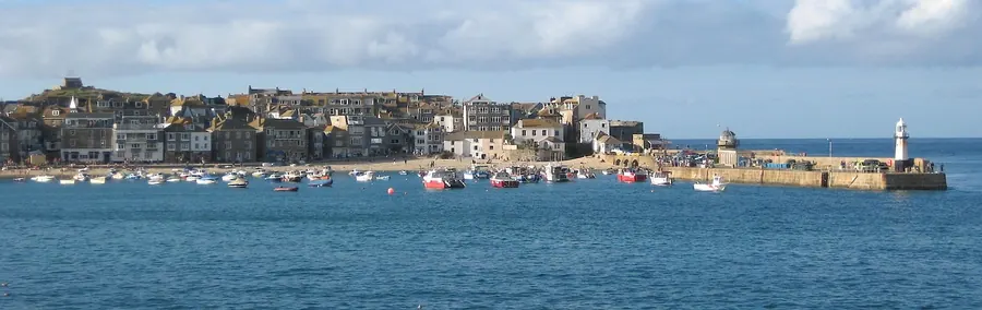 St Ives harbour in Cornwall, England