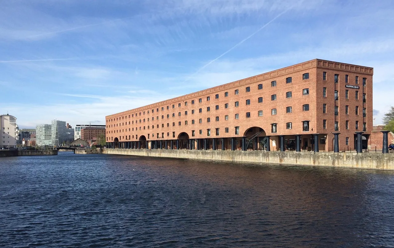 Liverpool waterfront and docks, England